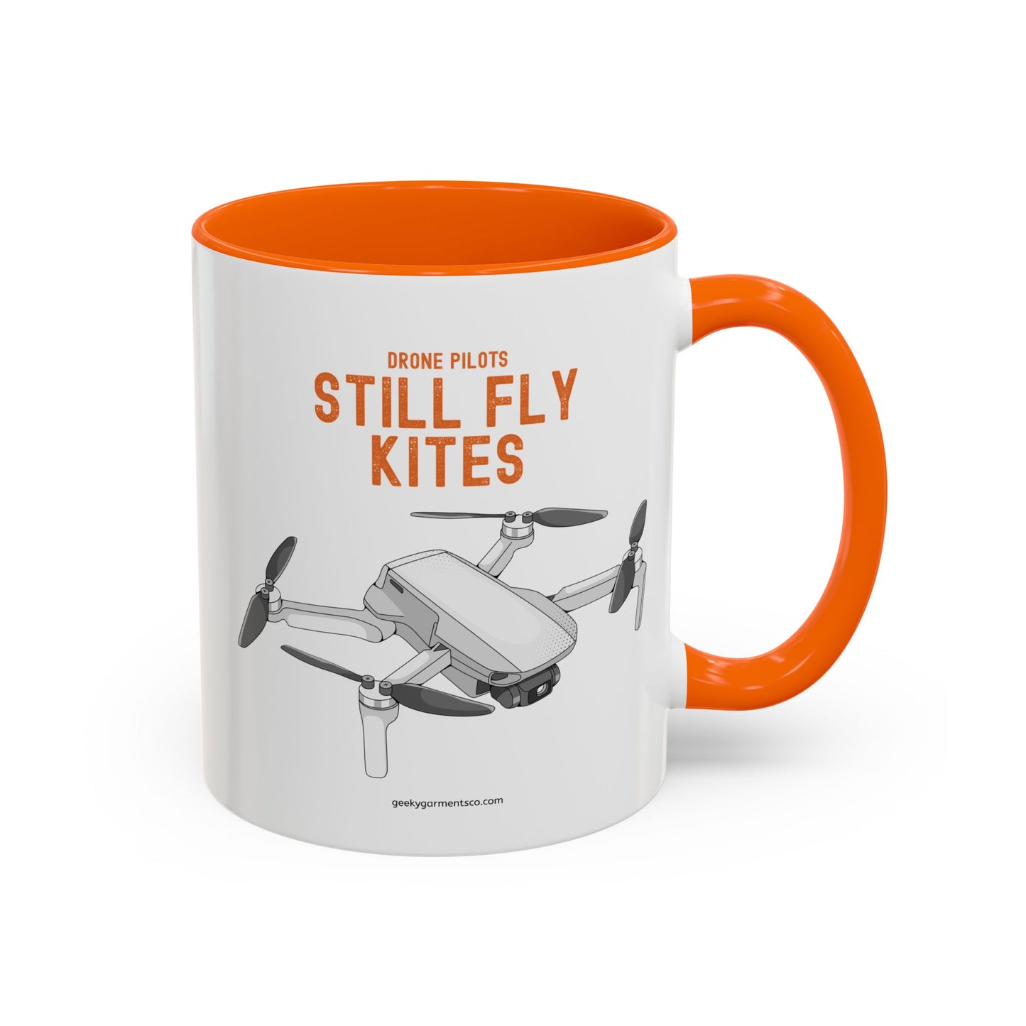 Drone Pilots Still Fly Kites Coffee Mug 11/15oz Accent Mugs for Aviators