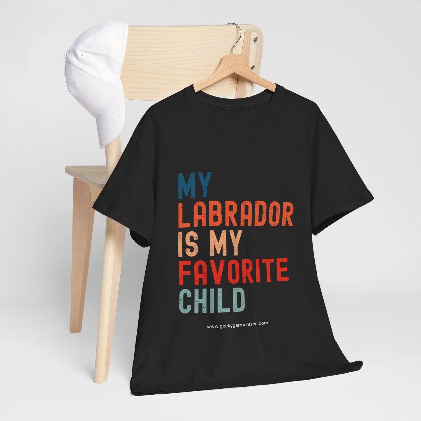 My Labrador is my Favorite Child - Labrador Lover Unisex Tee, Dog Mom Dad Shirt, Pet Parent Gift, Labrador Retriever Tee, Funny Dog Owner Shirt