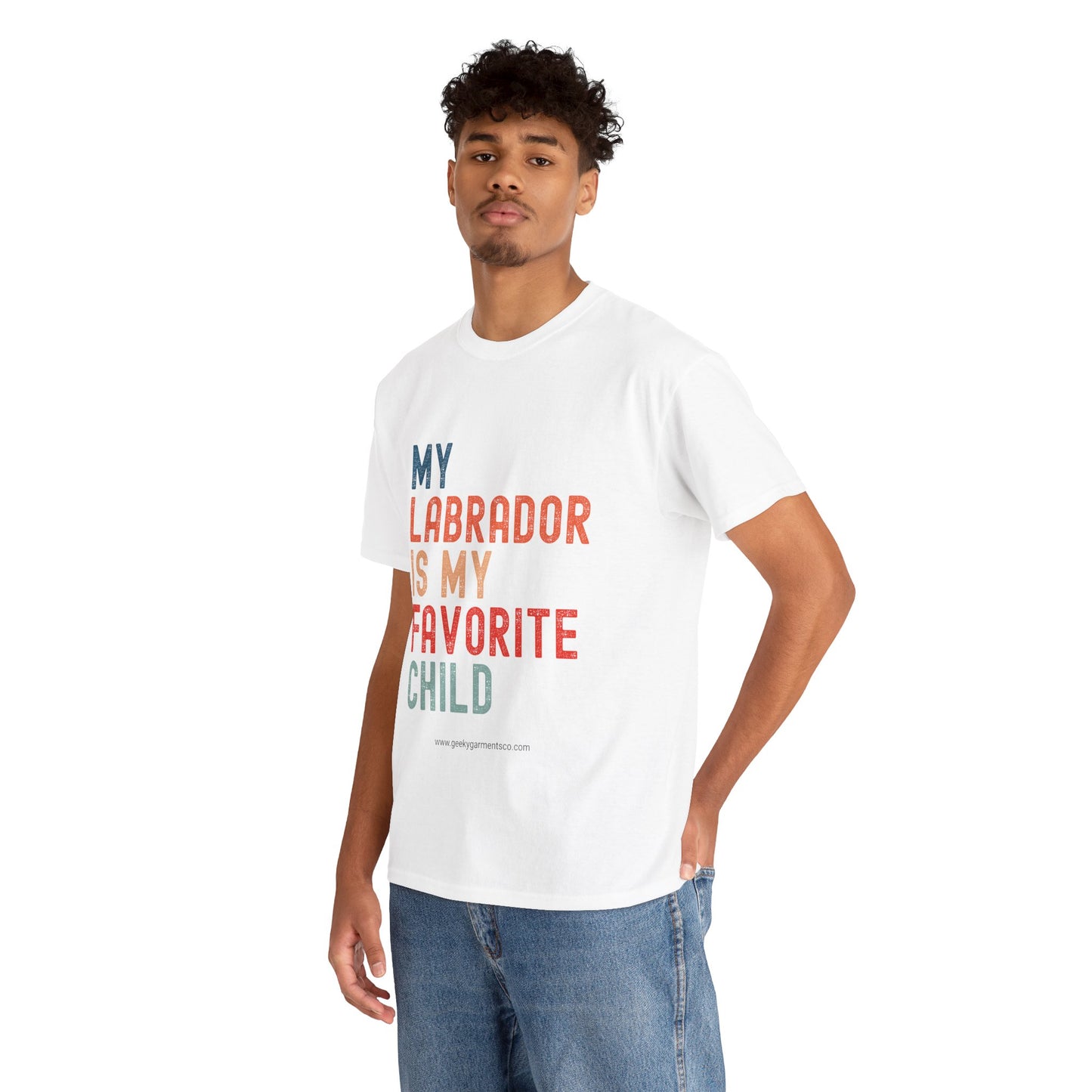 My Labrador is my Favorite Child - Labrador Lover Unisex Tee, Dog Mom Dad Shirt, Pet Parent Gift, Labrador Retriever Tee, Funny Dog Owner Shirt