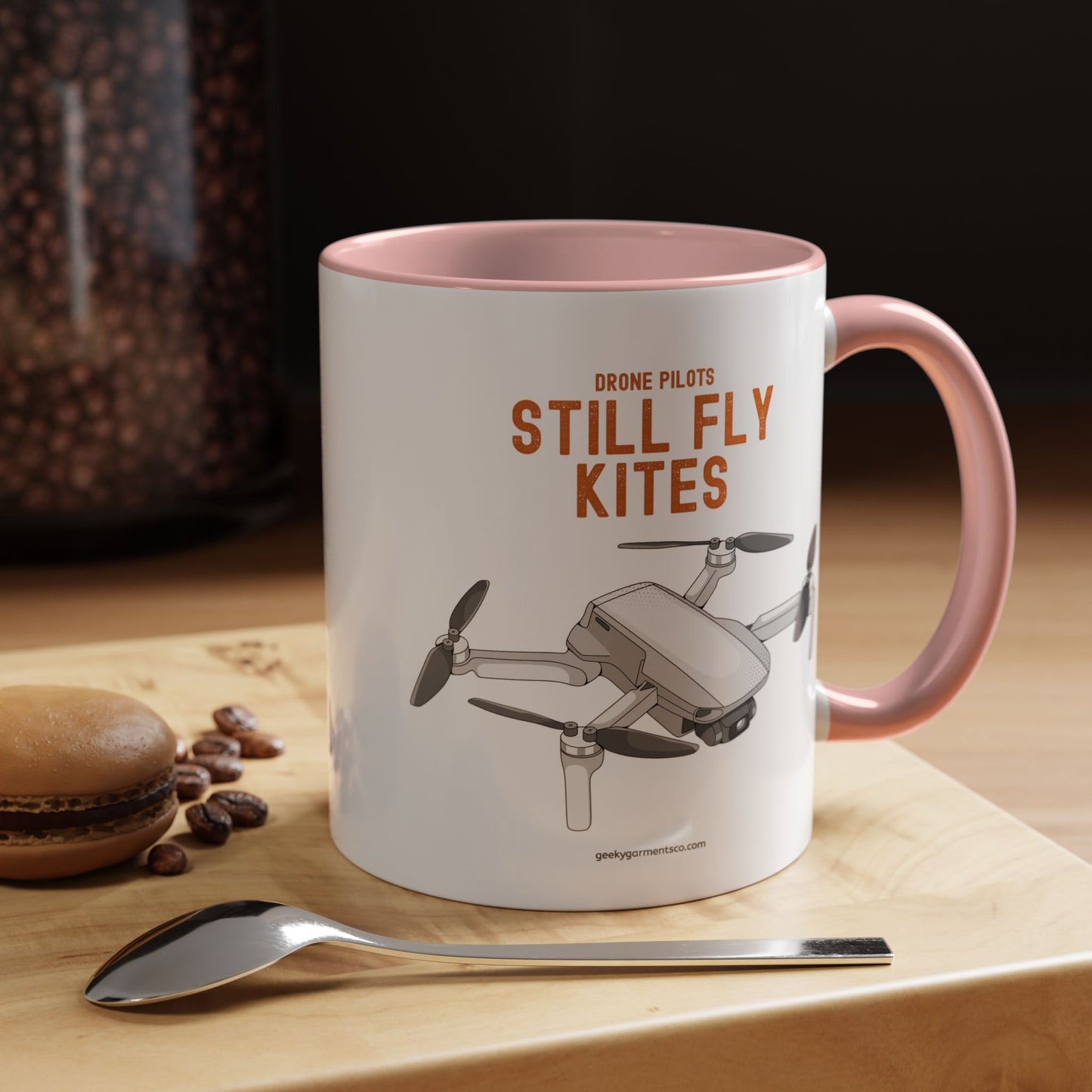 Drone Pilots Still Fly Kites Coffee Mug 11/15oz Accent Mugs for Aviators