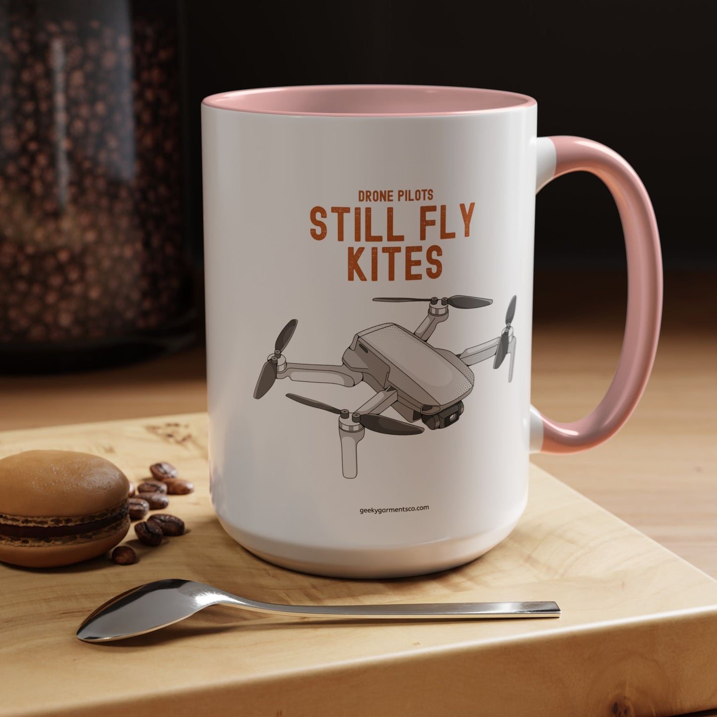 Drone Pilots Still Fly Kites Coffee Mug 11/15oz Accent Mugs for Aviators
