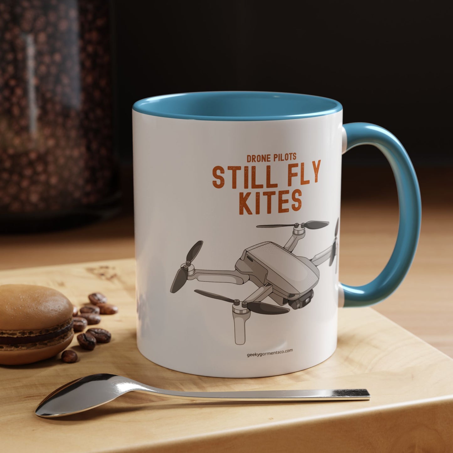 Drone Pilots Still Fly Kites Coffee Mug 11/15oz Accent Mugs for Aviators