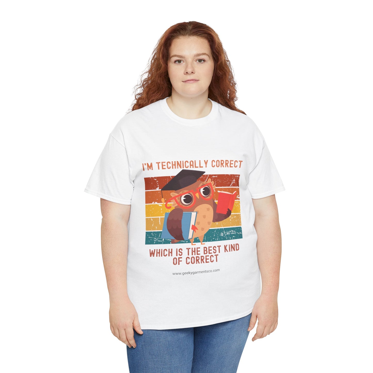 "I'm technically correct, which is the best kind of correct" Smarty Pants Owl Retro Sunset Tee
