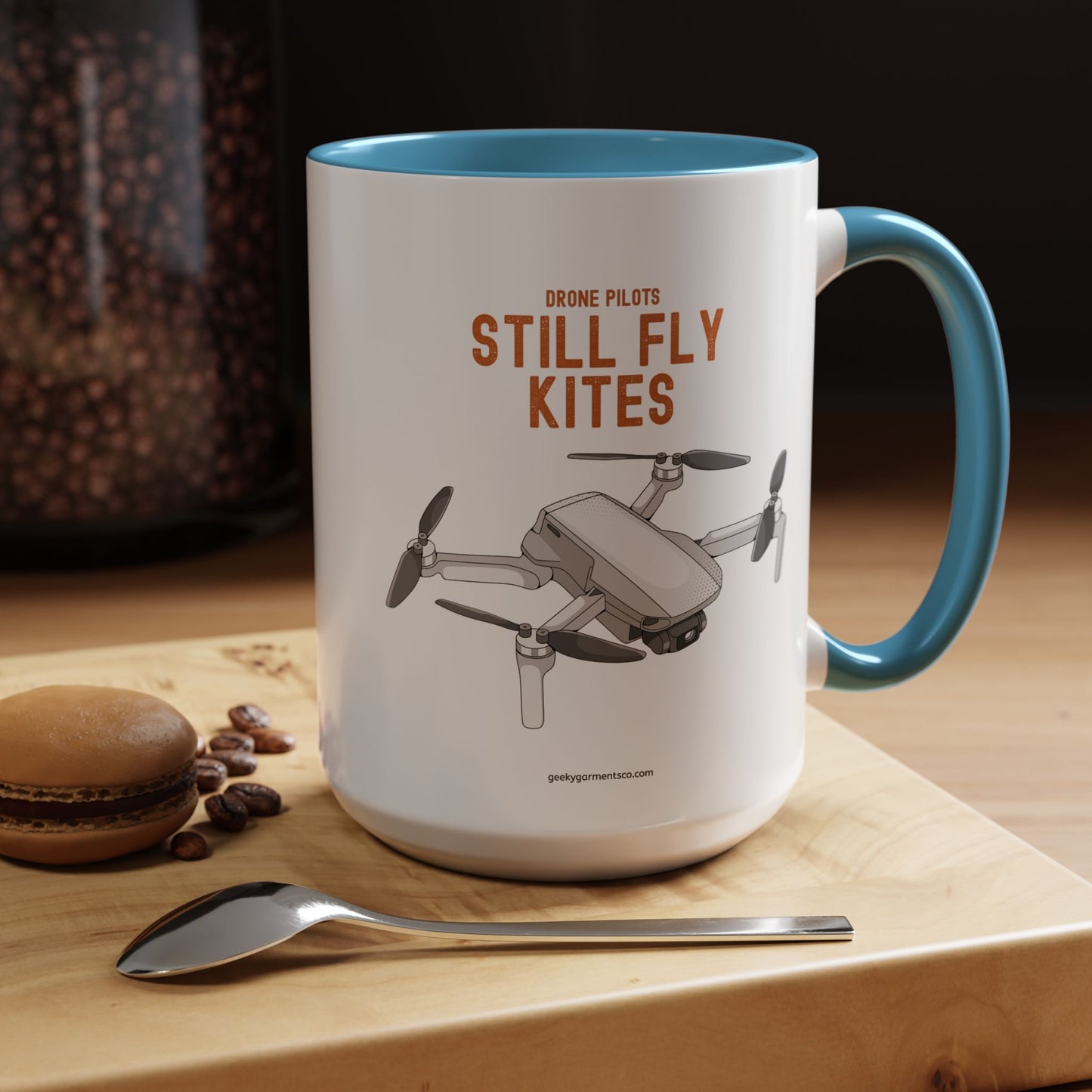 Drone Pilots Still Fly Kites Coffee Mug 11/15oz Accent Mugs for Aviators