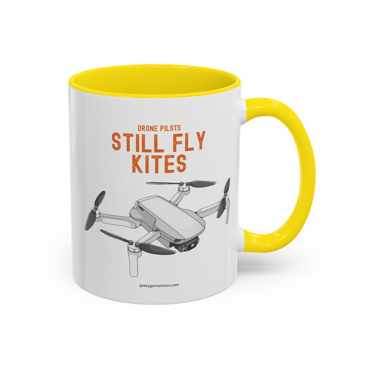 Drone Pilots Still Fly Kites Coffee Mug 11/15oz Accent Mugs for Aviators