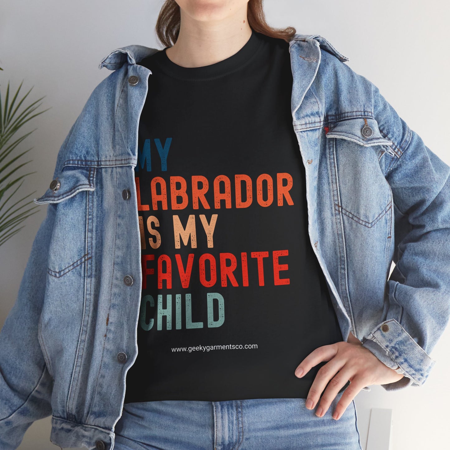My Labrador is my Favorite Child - Labrador Lover Unisex Tee, Dog Mom Dad Shirt, Pet Parent Gift, Labrador Retriever Tee, Funny Dog Owner Shirt