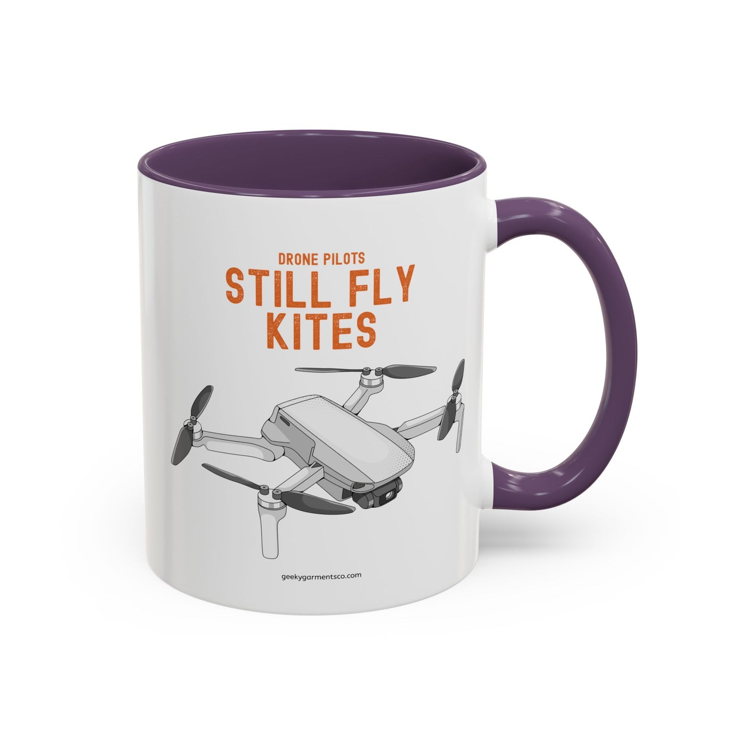 Drone Pilots Still Fly Kites Coffee Mug 11/15oz Accent Mugs for Aviators
