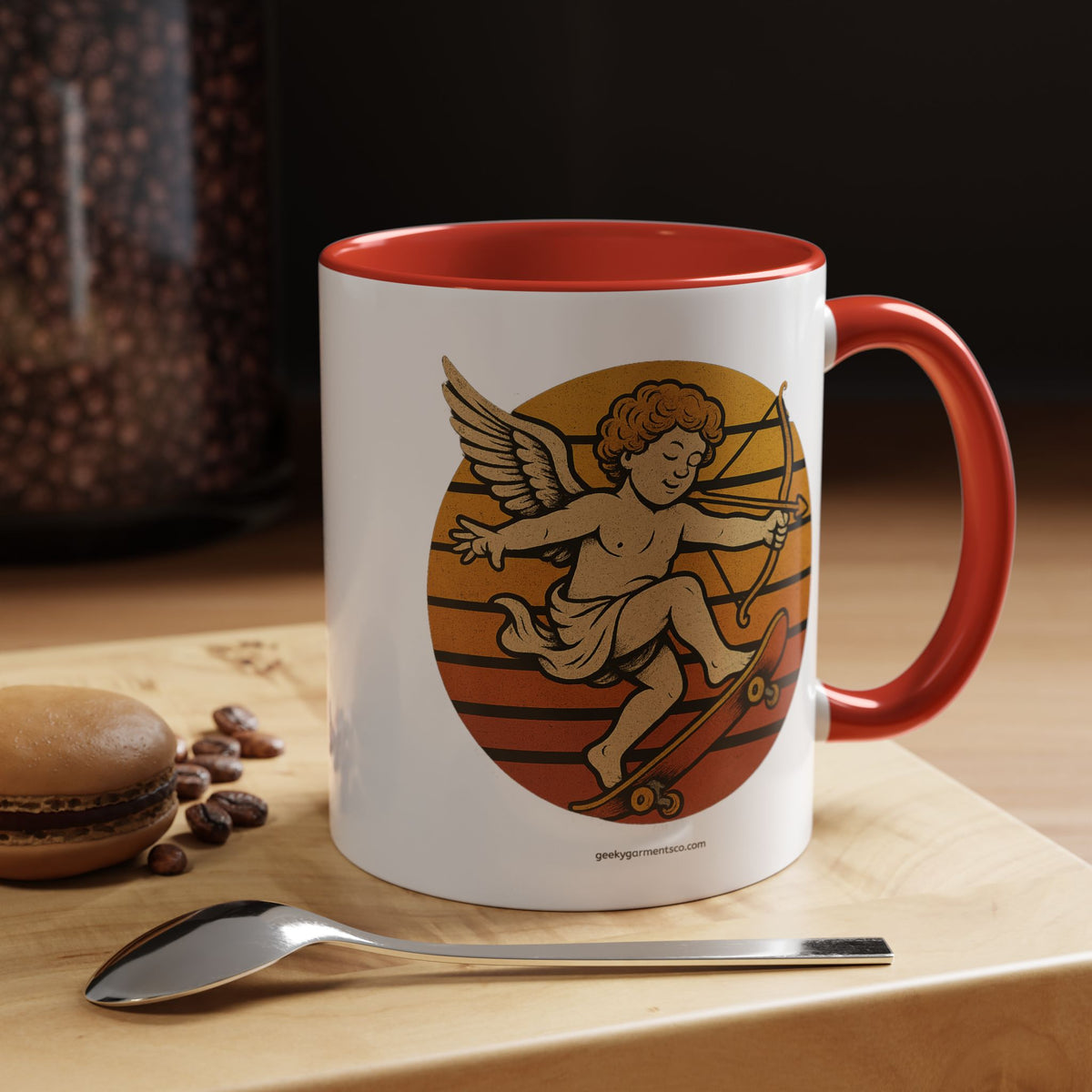 Cupid Stunt Mug - Funny Rude Valentine's Day Coffee Cup