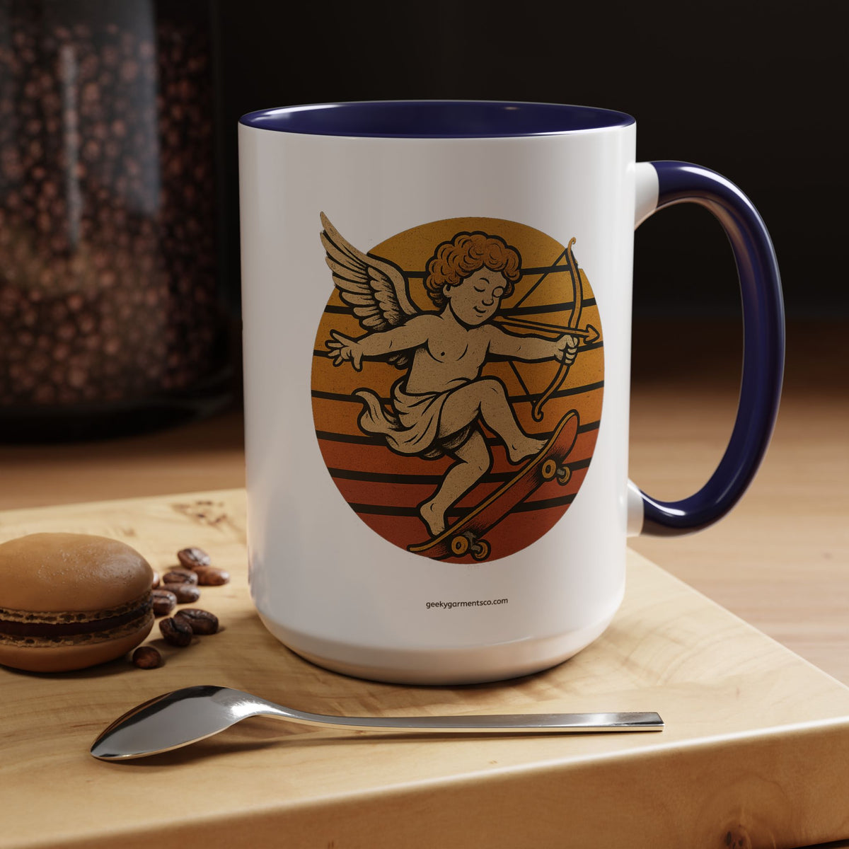 Cupid Stunt Mug - Funny Rude Valentine's Day Coffee Cup